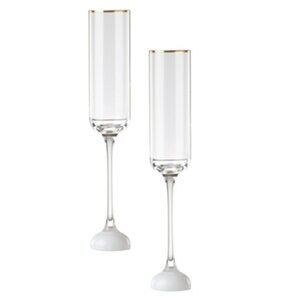 kate spade new york Happily Ever After Toasting Champagne Flutes, Set Of 2, NIB